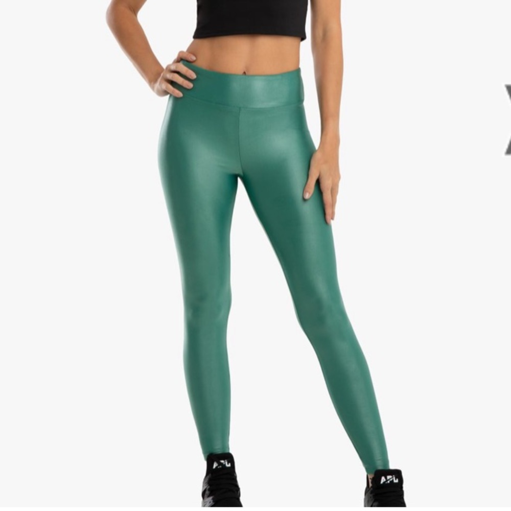 Koral Lustrous Infinity High Rise Legging in Duffle Green Size Large